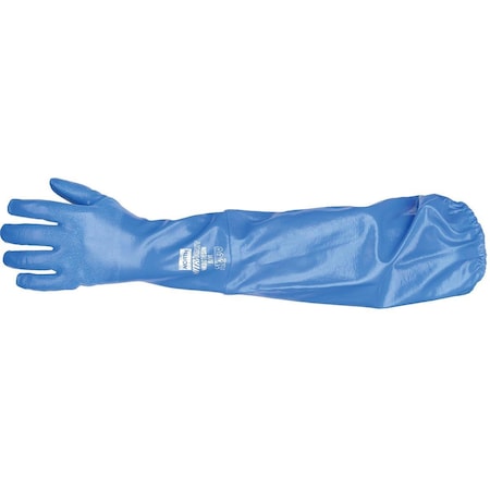 North Chemical Resistant Gloves, Nitrile, 26 in L, Blue, 1 PR NK803ESIN/10